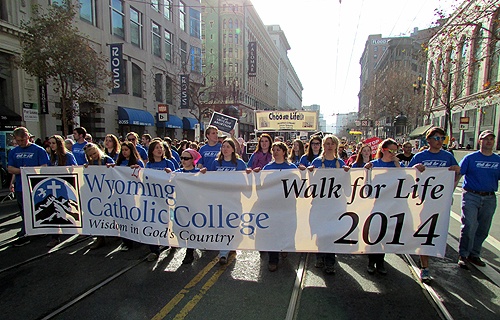 Students_from_Wyoming_Catholic_College_take_part_in_the_2014_Walk_for_Life_West_Coast_in_San_Francisco_Jan_25_2014_Credit_Wyoming_Catholic_College_CNA_1_30_14